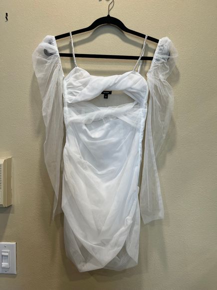 NEW The Bar Jean Dress in Blanc Size 0 REVOLVE MSRP $348 - Picture 5 of 9